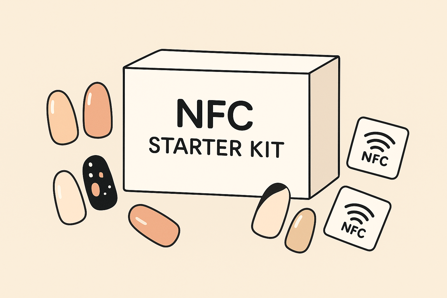 Tap Nail starter kit package for nail salons